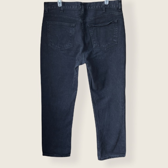 FADED GLORY | Men’s Black Regular Fit Cotton Jeans 36x30 - Picture 3 of 7